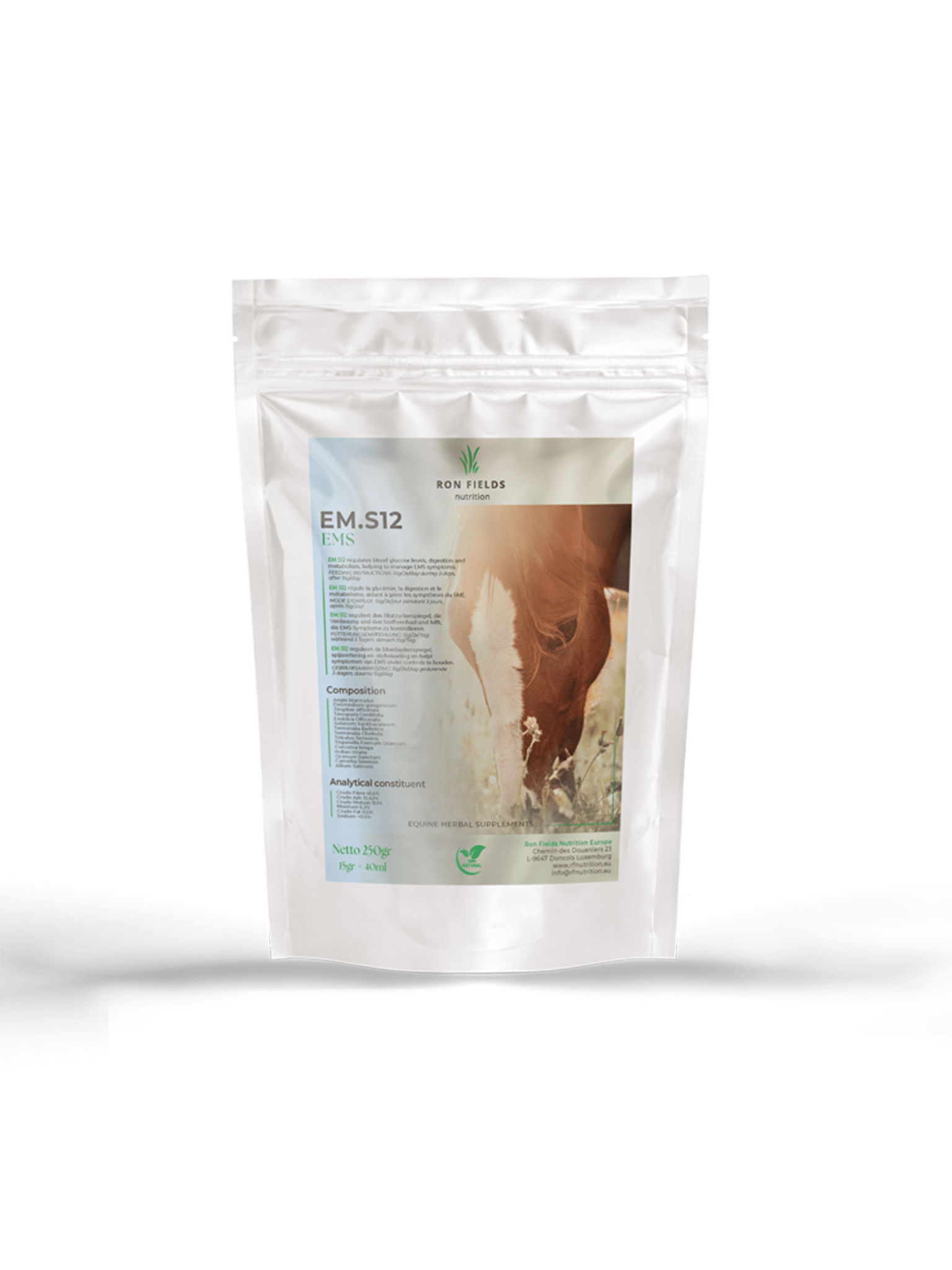 EM.S12 – Natural Support for Blood Sugar and Metabolism in Horses