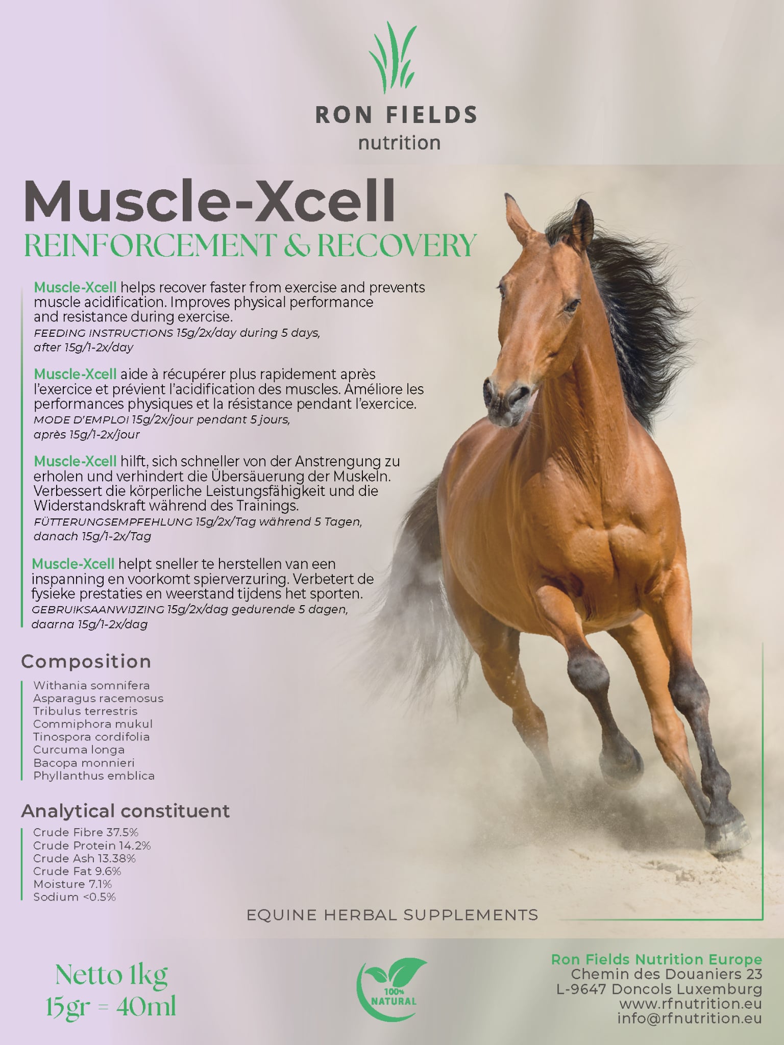 Muscle – XCell – Natural Muscle Support for Horses - Image 3